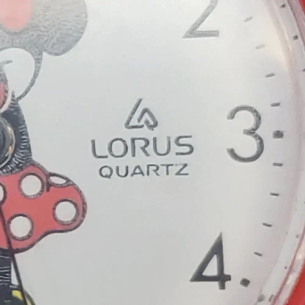 Vintage Disney X Lorus Minnie Mouse Red Plastic Watch